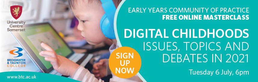 Early Years digital childhoods hubspot header